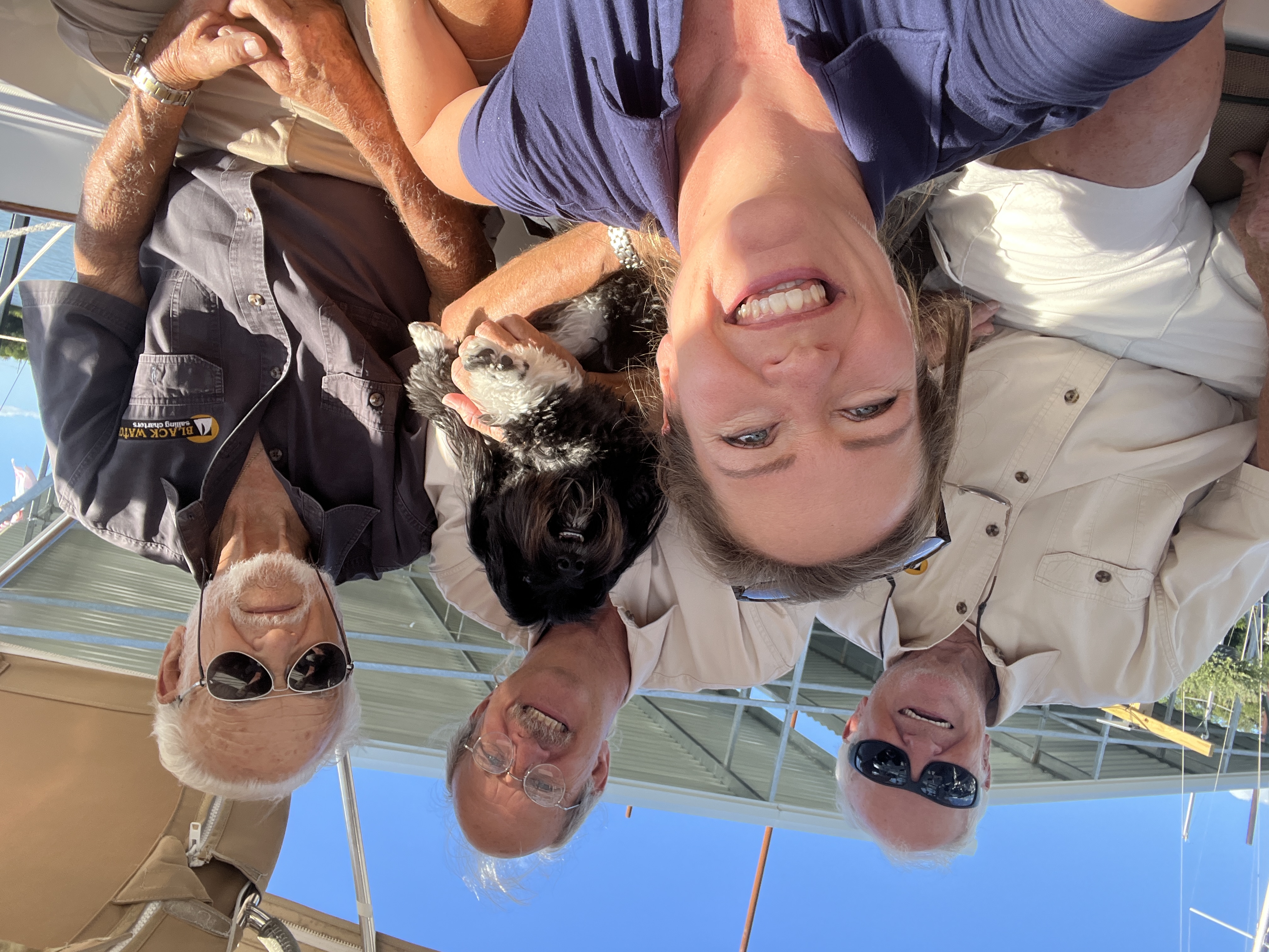 Lloyd with the crew aboard the Fourth Watch