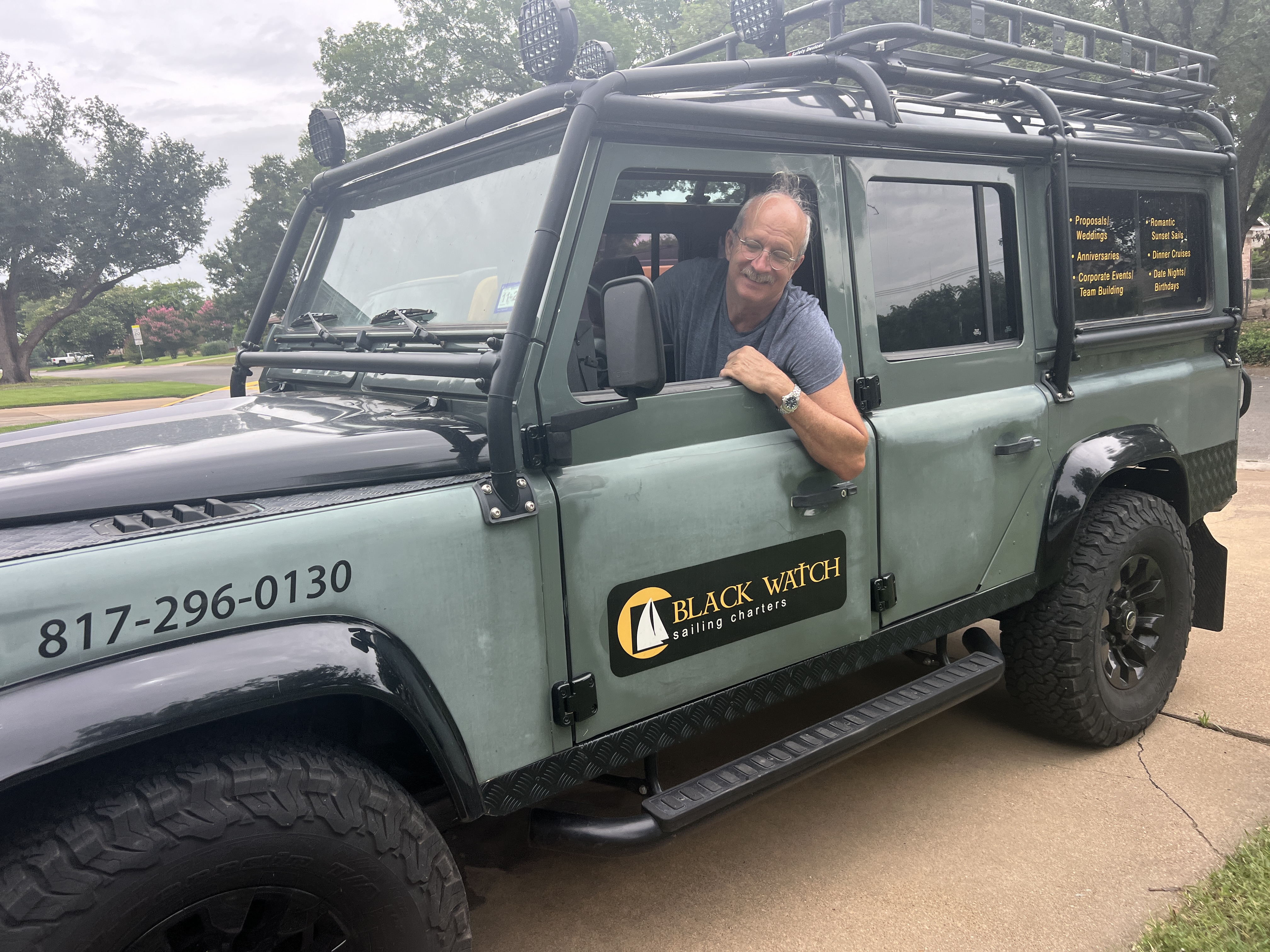 Captain Dave in the Black Watch Defender