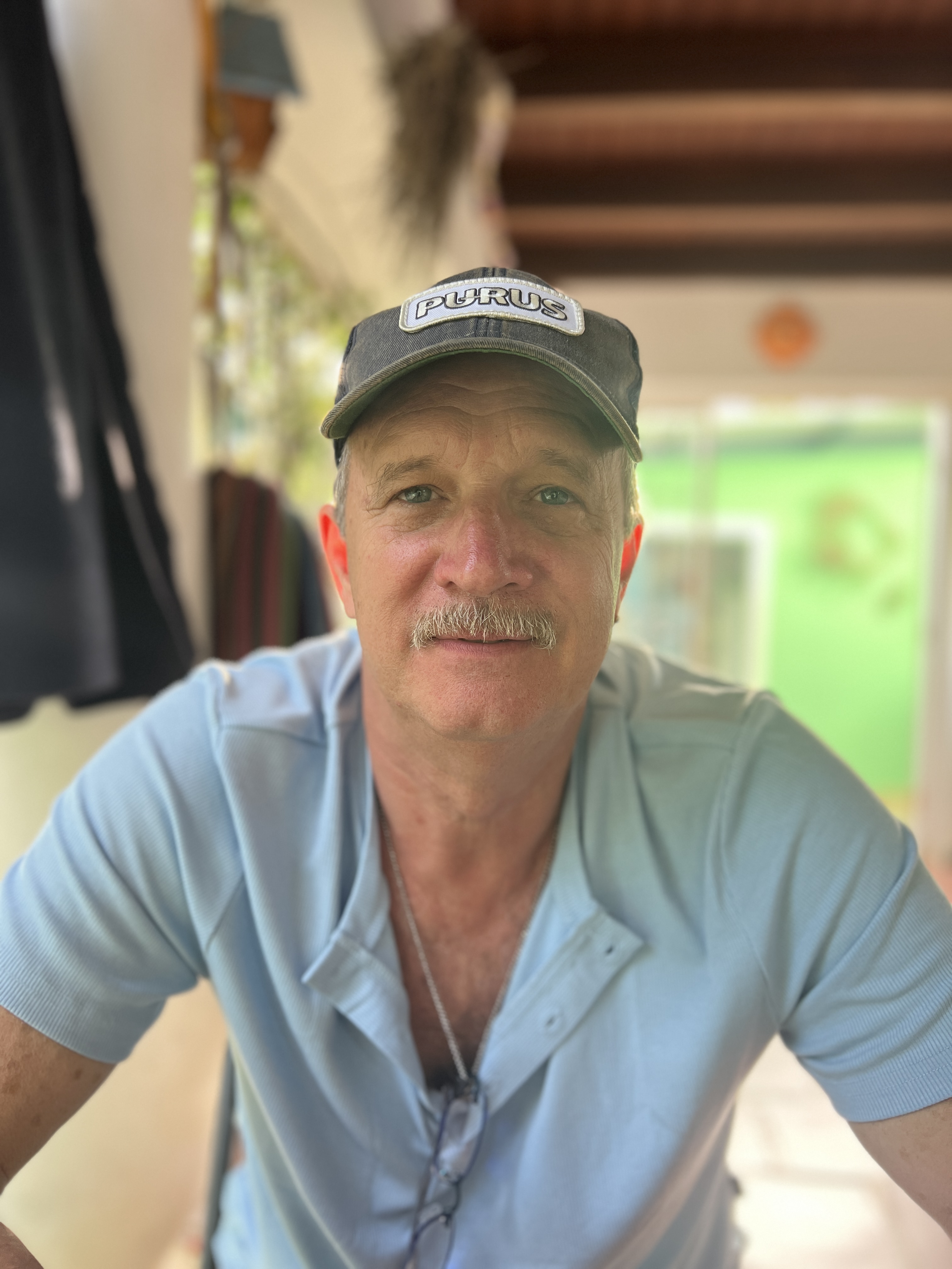 Captain Dave at the helm