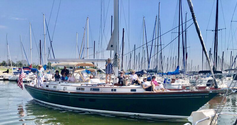 Corporate group aboard the Fourth Watch